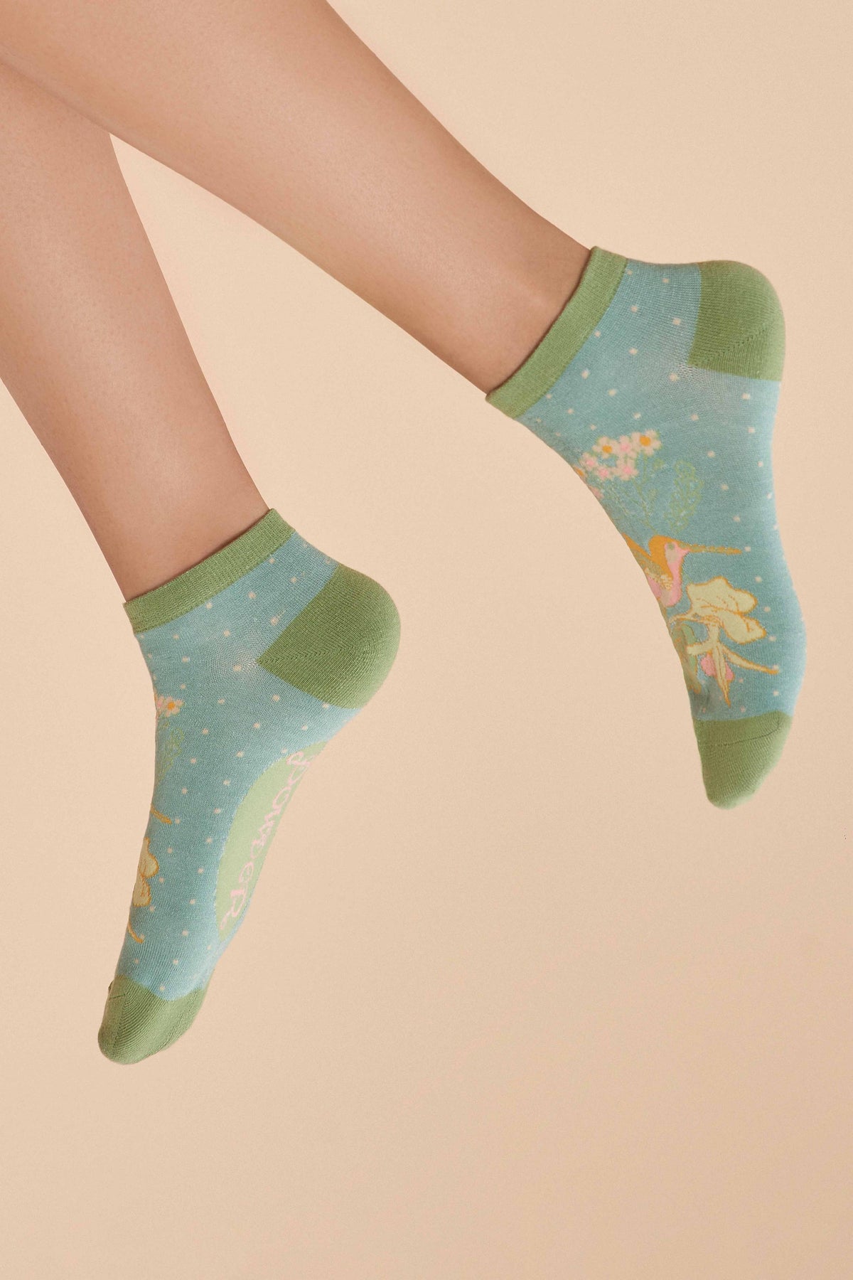 Hummingbird Trainer Socks - Aqua