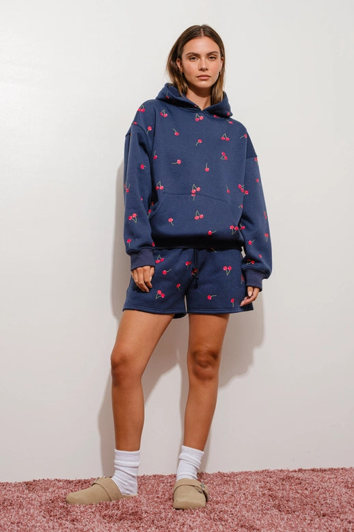 Cherry Print Hoodie