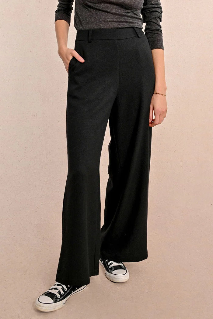 Black Woven Trousers