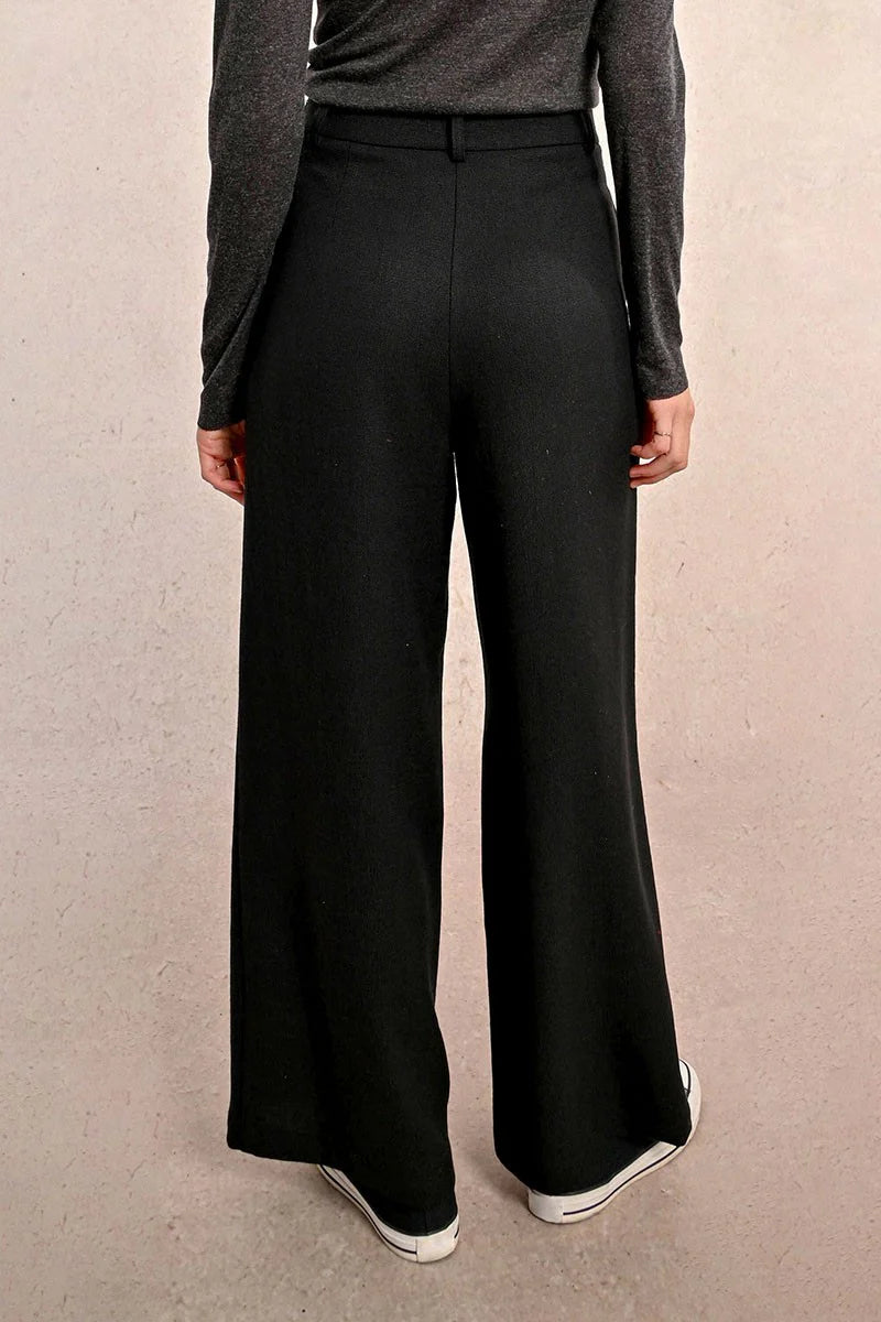 Black Woven Trousers