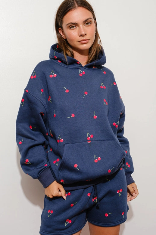 Cherry Print Hoodie