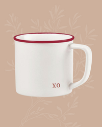 XO Red Trim Coffee Mug