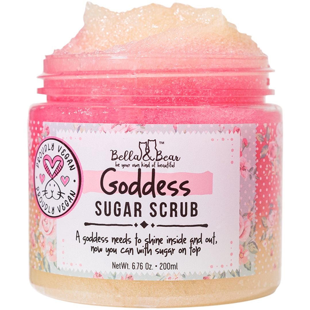 Goddess Sugar Scrub, Body Scrub, with added Soap 6.7oz