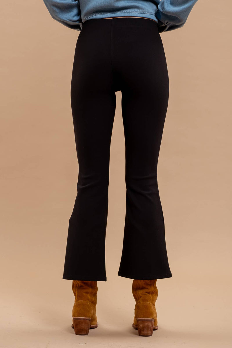 Black High Waist Flare Pants