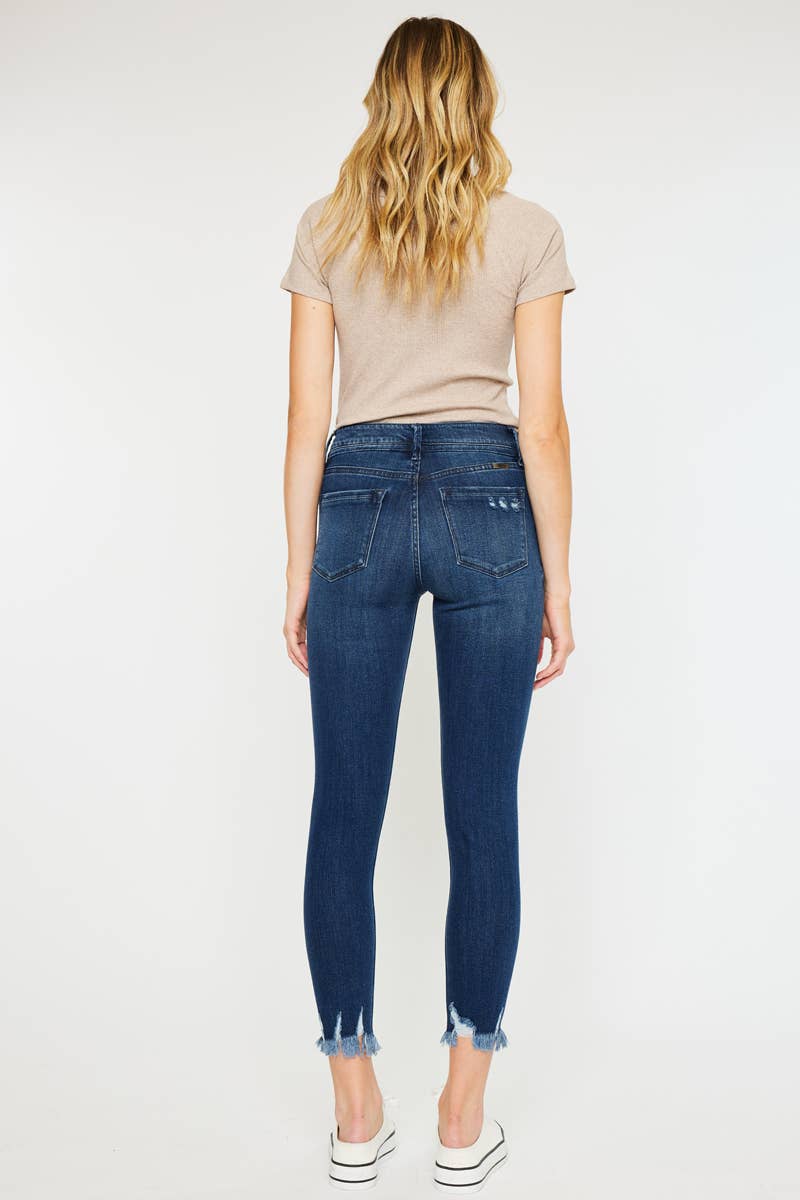 KanCan High Rise Ankle Skinny Jeans Dark Wash