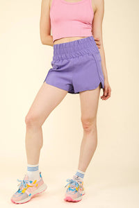 Elasticized Waist Active Wear Shorts