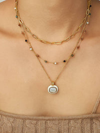 18k Gold Non-Tarnish Stackable Necklaces