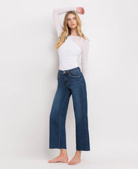 TUMMY CONTROL MID RISE WIDE LEG JEANS