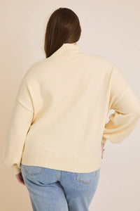 Plus Long Sleeve High Neck Sweater | SeaJay's Boutique