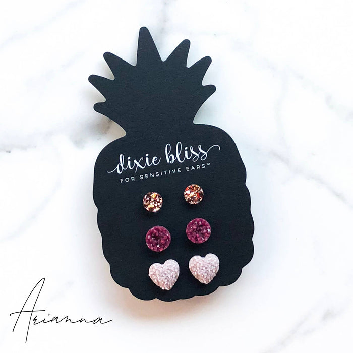 Arianna Trio Earrings Set