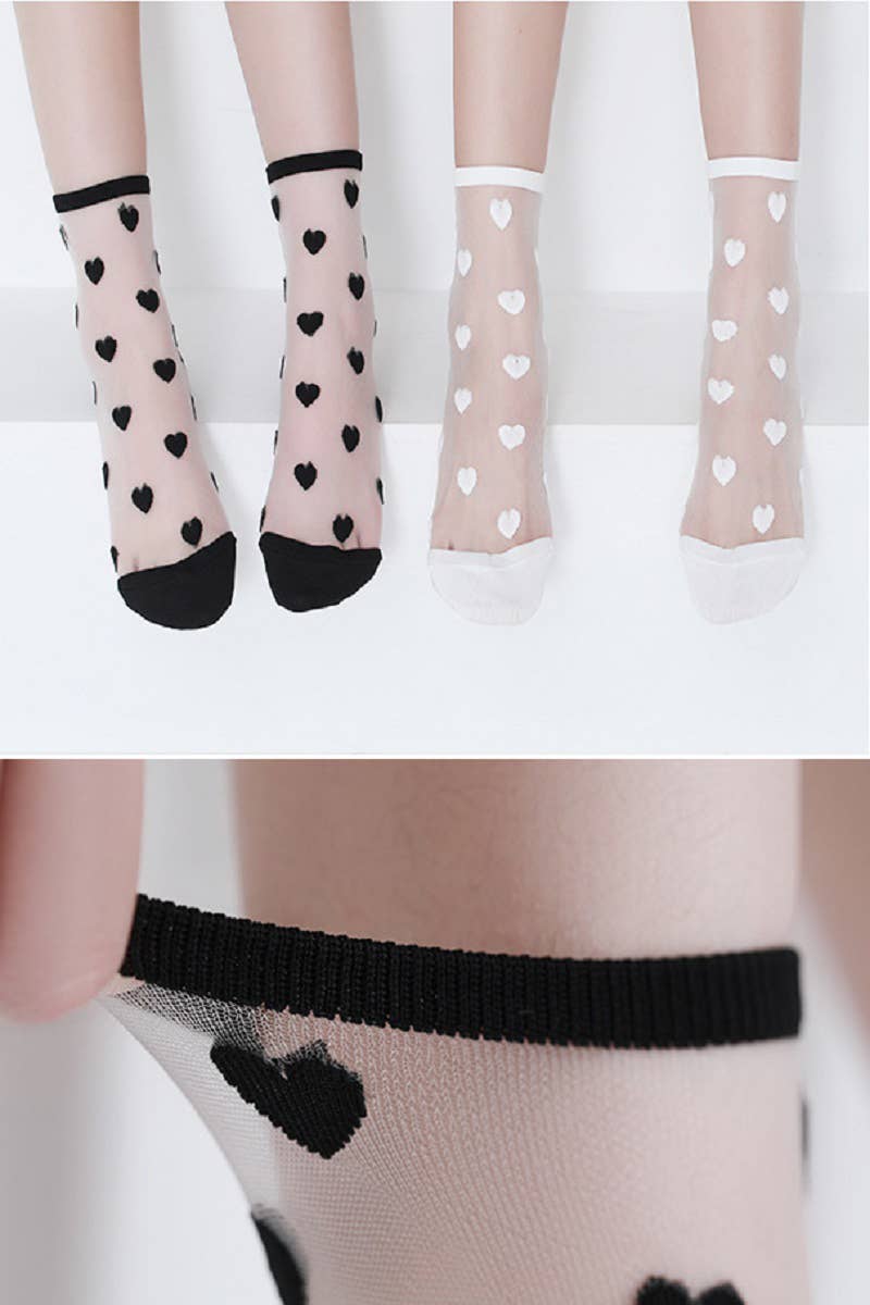 HEART SHEER SOCKS