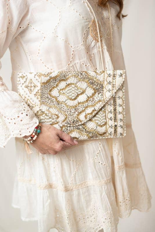 Bohemian Beaded Clutch