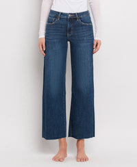 TUMMY CONTROL MID RISE WIDE LEG JEANS