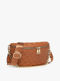 M2402 Sylvie Quilted Belt Bag w/ Chain Strap