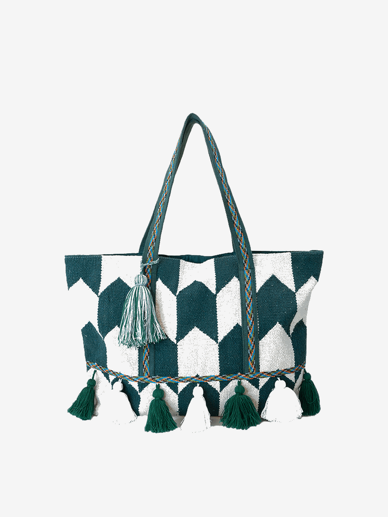 Ada Cotton Tote w/ Tassels