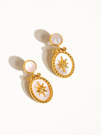 Bialati 18K Gold Vintage Star Shell Earring