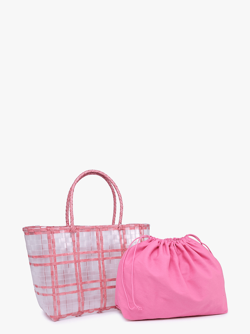 Alexandria Plastic Colored Contrast Tote