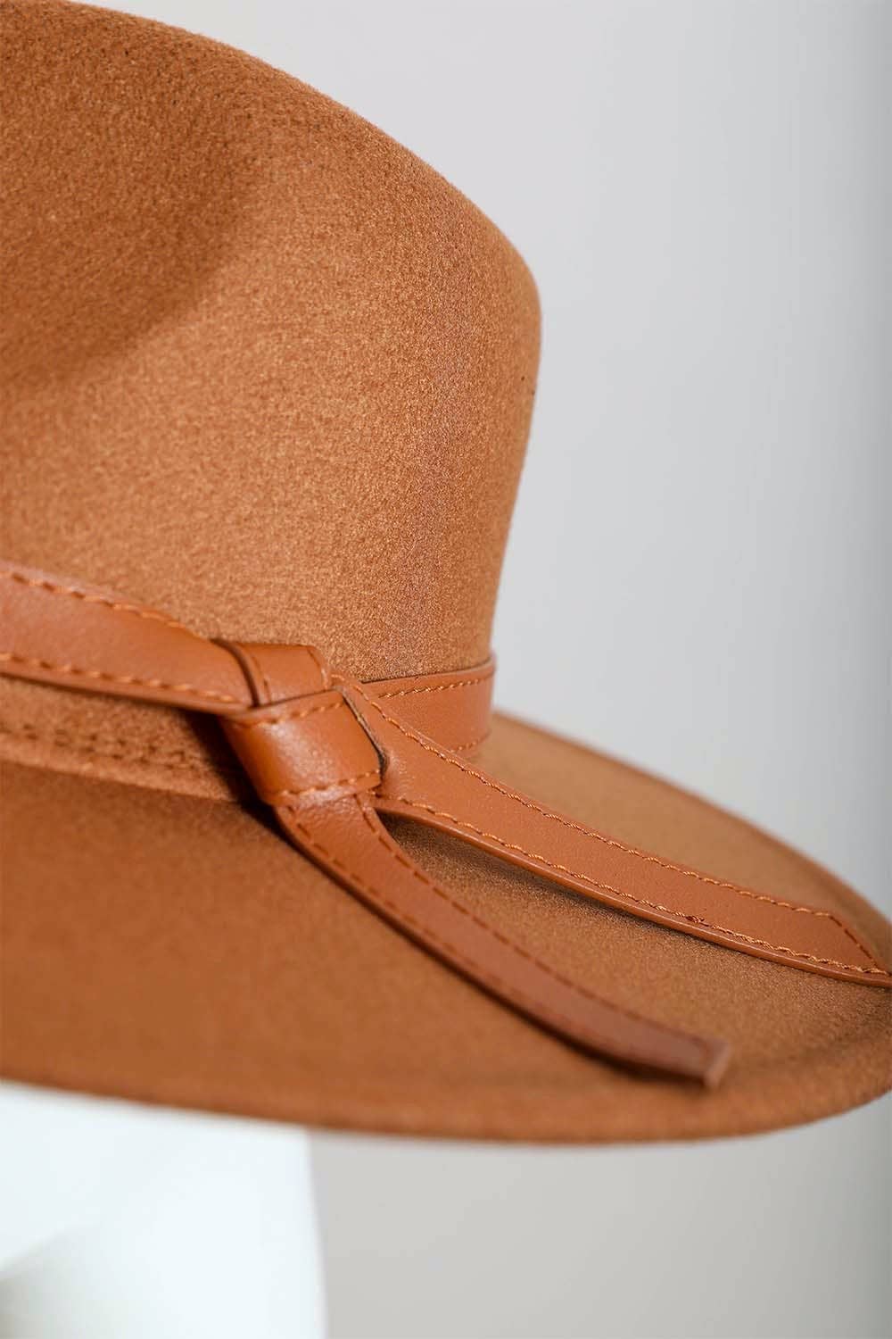 Camel Wide Brim Bolero Hat