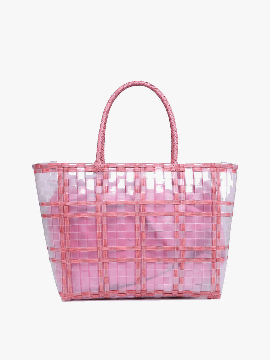 Alexandria Plastic Colored Contrast Tote