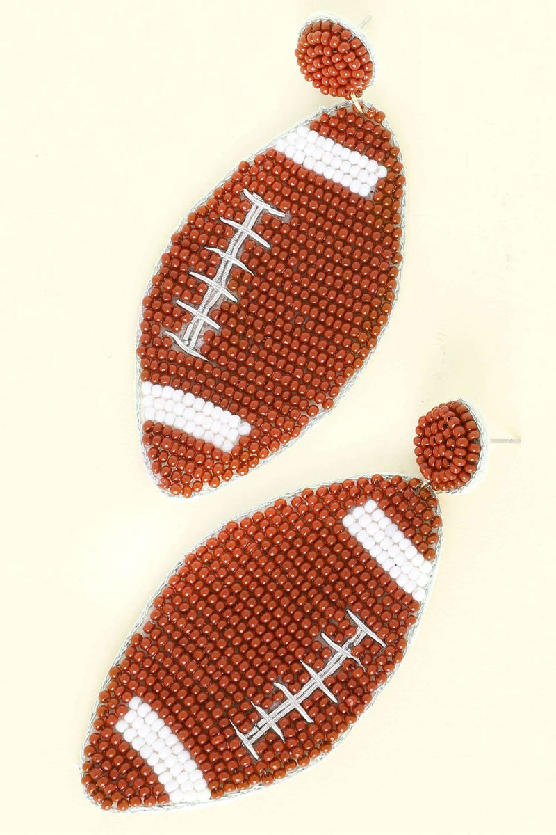 Football Dangle Earrings