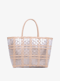 Alexandria Plastic Colored Contrast Tote