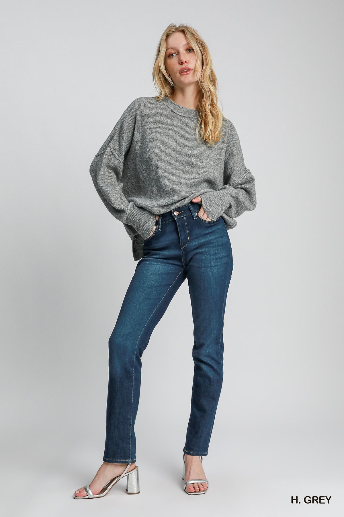 Wool Blend Oversized Pullover Sweater