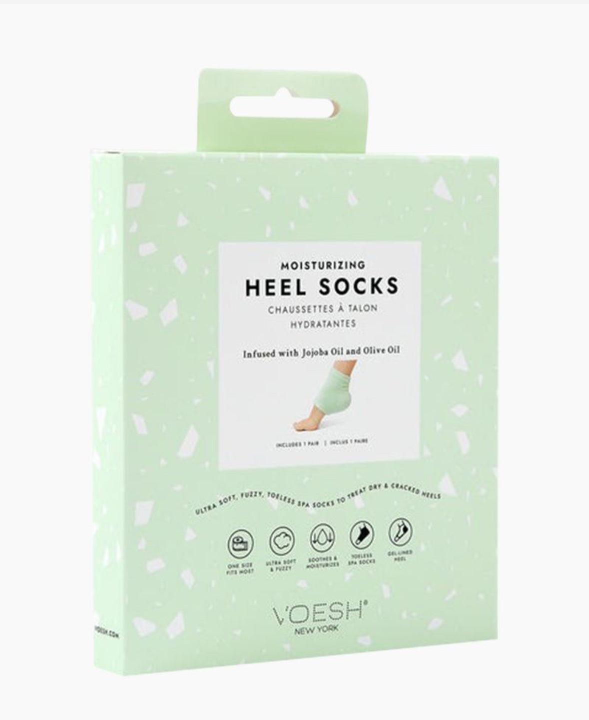 Moisturizing Heel Socks, Green