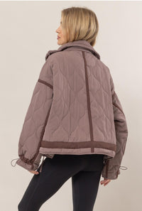 Quilted Toggle Puffer Jacket