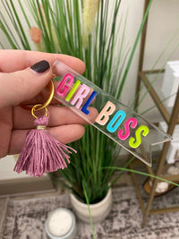 Multi Colored Acrylic Key Chains