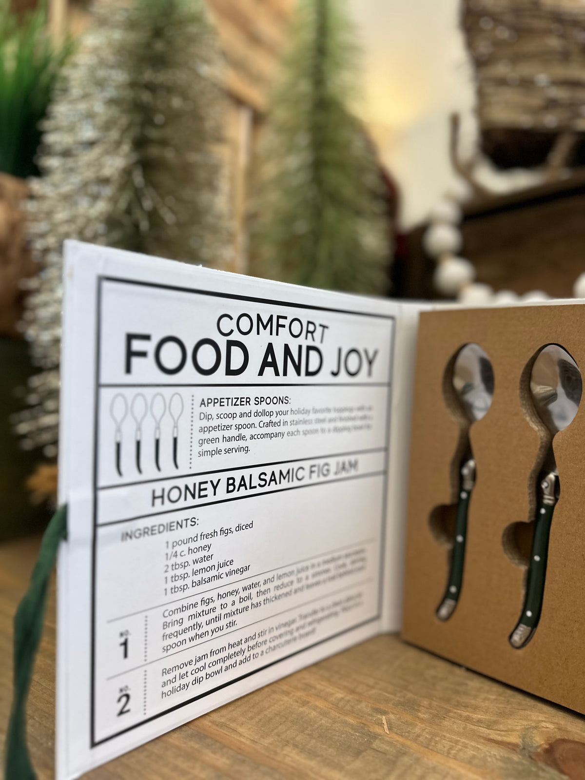 Comfort and Joy Charcuterie Green Spoons Book Box