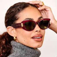 Rimini Sunglasses Deep Red