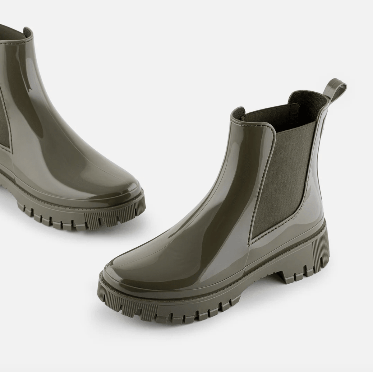 Military Green Lemon Jelly Boots