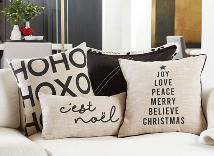 C'est Noel Lumbar Pillow