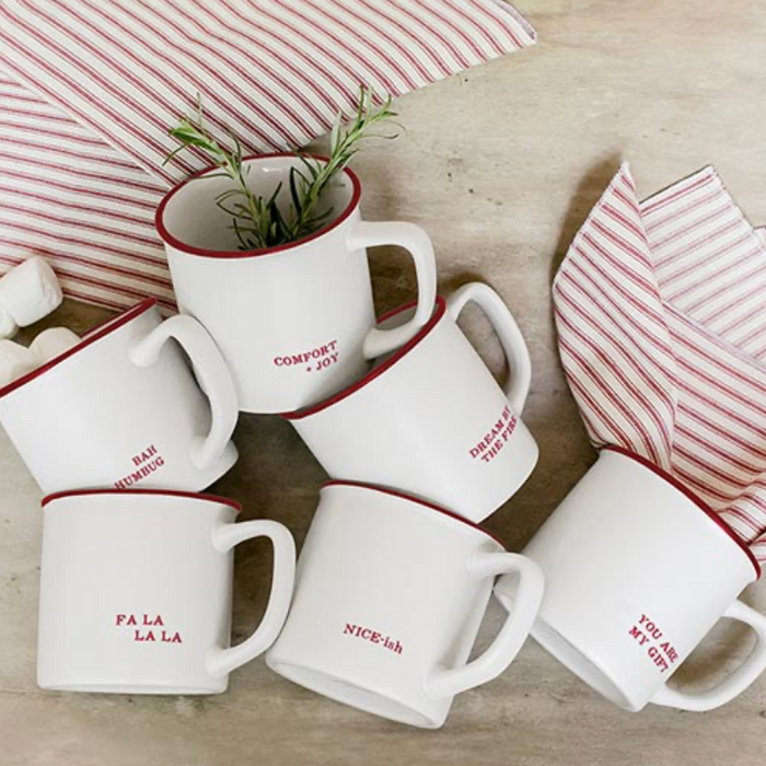 NICE-ish Red Trim Coffee Mug