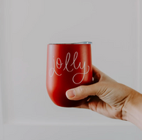 Red Jolly Stemless Wine Tumbler