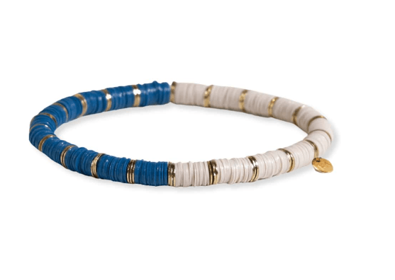 Grace Half and Half Color Block Bracelet - Teal