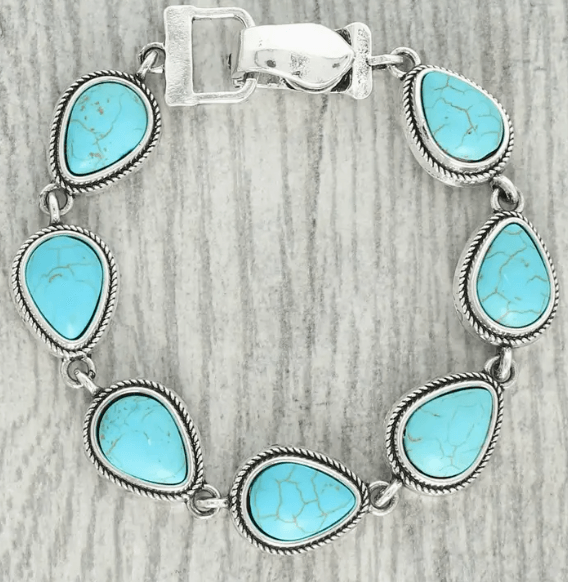 Western Teardrop Link Bracelet