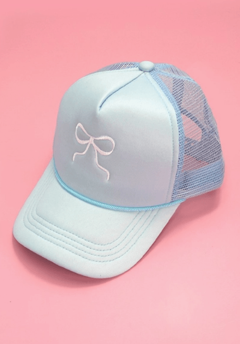 Embroidery Bow Trucker Hat