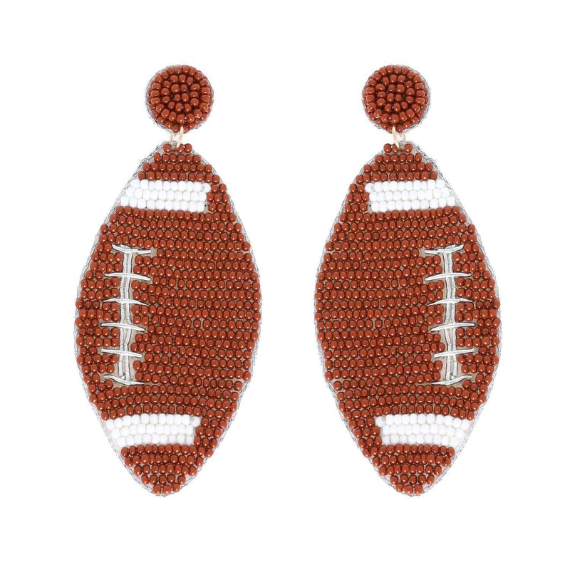 Football Dangle Earrings