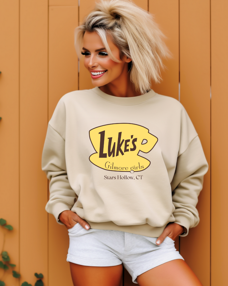 Luke's Diner Gilmore Girl Crewneck Pullover