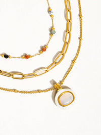 18k Gold Non-Tarnish Stackable Necklaces