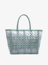 Alexandria Plastic Colored Contrast Tote