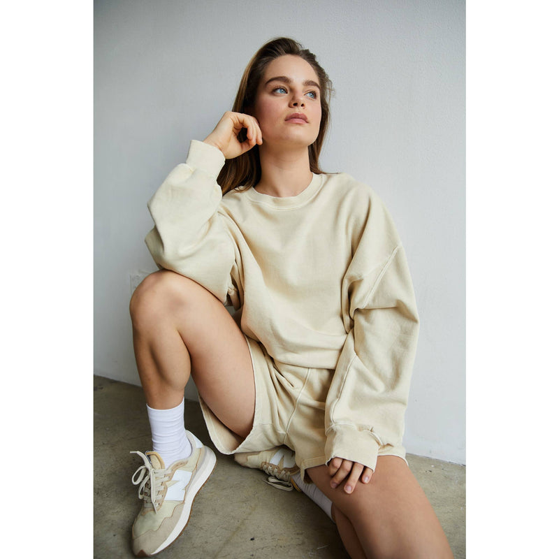 Blonde  Wood Oversized Sweatshirt