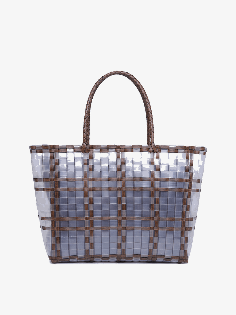 Alexandria Plastic Colored Contrast Tote