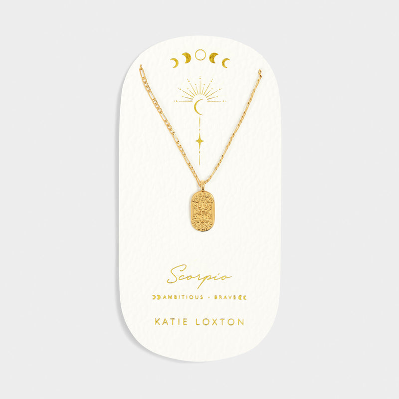 18K Gold PVD Coated Horoscope Necklace