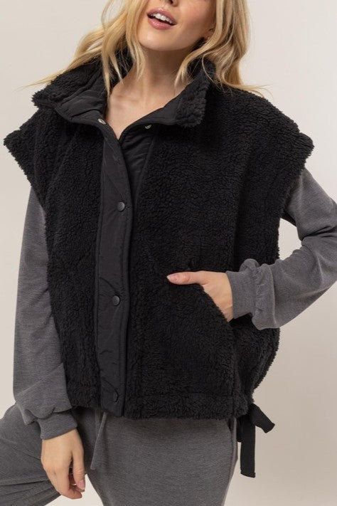 Oversized Sherpa Vest