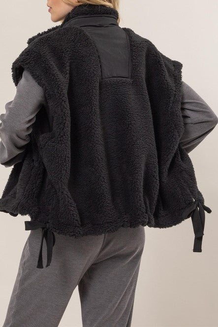 Oversized Sherpa Vest