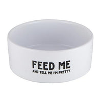 Feed Me Ceramic Dog Bowl