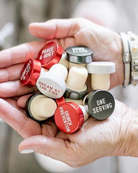 White Holiday Wine Stoppers